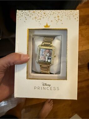Disney Gold-tone Princess Watch with Ariel Dial